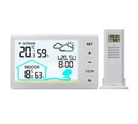 Station météo sans fil multifonctionnelle avec écran