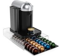 INF Support Transparent Acrylique Capsules Café Nespresso Vertuo - 40 Pièces