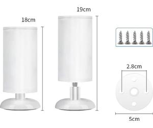 INF Supports de pieds de table blancs - Ensemble de 4 18 cm