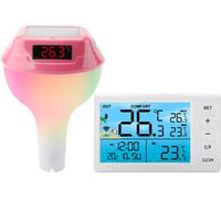 INF Thermomètre de piscine flottant avec affichage LED, TS-PL01