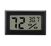 INF Thermomètre hygromètre numérique pour le contrôle du climat intérieur, mini, LCD, noir