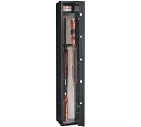 Infac Safe S5 Armoire forte pour Armes en Acier | 4 Armes sans lunette + 1 dans la porte | Serrure à clé