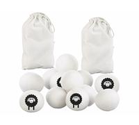 Infactory 12 balles de séchage réutilisables en laine Ø 7 cm