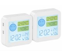 Infactory 2 appareils de mesure COVT/CO2 avec horloge et thermomètre