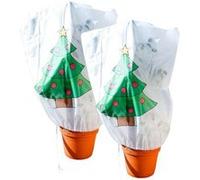 Infactory : 2 housses d'hivernage décoratives 110 x 120 cm - Sapin de Noël G