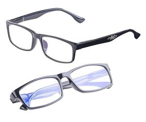 Infactory 2 lunettes de protection anti-lumière bleue +1,5 dioptrie avec protection UV400