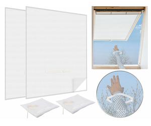 Infactory 2 moustiquaires avec fermeture à glissière - Blanc