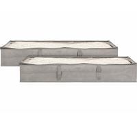 Infactory 2 sacs de rangement sous lit pour linge avec poignées - 65 L