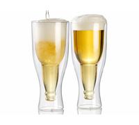 Infactory 2 verres à bière à double paroi - 33 cl
