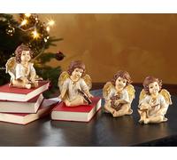 Infactory 4 anges de Noël décoratifs avec instruments de musique