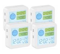 Infactory : 4 appareils de mesure COVT/CO2 avec horloge et thermomètre G
