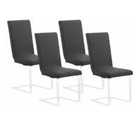 Infactory 4 housses de chaise extensibles - Noir