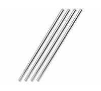 Infactory 4 pailles droites en acier inoxydable