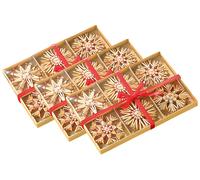 Infactory 72 Étoiles en paille pour sapin de Noël