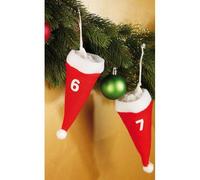 infactory Calendrier de LAvent Original avec 24 Mini Bonnets
