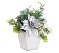 Infactory Composition florale de Noël avec fleurs et branches artificielles