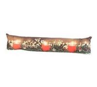 Infactory : Coussin de porte à 3 LED avec motifs bougies - 90 x 20 cm G
