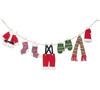 Infactory Guirlande décorative "corde à linge du Père Noël" 140 cm