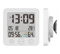 Infactory Horloge de salle de bains numérique avec thermomètre/hygromètre