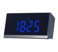 Infactory Horloge de table radio-pilotée à LED - Noir / Bleu
