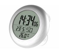 Infactory Horloge numérique de salle de bain radio-pilotée avec thermomètre