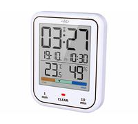Infactory Horloge numérique de salle de bains avec thermomètre-hygromètre