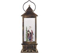 Infactory Lanterne LED sans fil à neige tourbillonnante et Père Noël