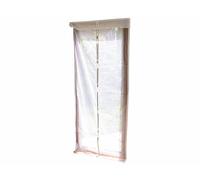 Infactory Moustiquaire pour porte avec fermeture magnétique - blanc