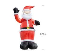 Infactory Père Noël gonflable avec bras mécanique - 270 cm