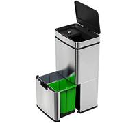Infactory Poubelle automatique 72 L avec 4 compartiments