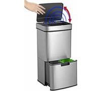 Infactory Poubelle automatique 72 L avec 4 compartiments