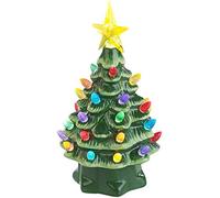 Infactory Sapin de Noël à LED 19 cm en céramique