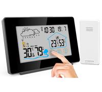 Infactory Station météo sans fil avec capteur extérieur et écran tactile couleur FWS-265