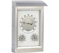 Infactory Station météorologique extérieure avec thermomètre, hygromètre et baromètre