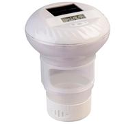 Infactory Thermomètre de piscine solaire avec doseur de chlore et LED RVB PT-180