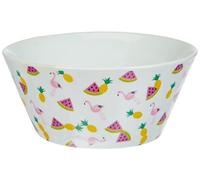 infinite by GEDA LABELS (INFKH) 15925 Flamingo Bol Fruits Bol en Porcelaine Bol en V, Porcelaine, Multicolore, 13, 5 x 6 cm