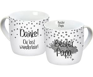 infinite by GEDA LABELS (INFKH) Tasse Bester Papa Argenté 300 ml