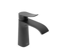 Infinitio mitigeur de lavabo avec bec cascade, sans vidage, noir mat SATBSINF271C avec une garantie de 5 ans