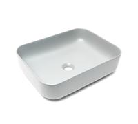 Infinitio Vasque à poser 50x39 cm, sans trop-plein, Gris mat (SATINF5039LGRM)