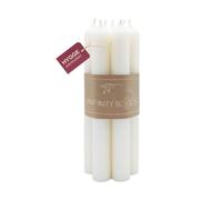 Infinity Boxes Lot de 7 bougies chauffe-plat Durée de combustion 8 h Ivoire Longueur env. 18 cm Ø 2,2 cm