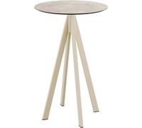 Infinity - Table de bar avec structure couleur sable + plateau en stratifié haute pression Moonstone Ø70 cm, 1 pièce