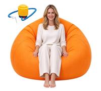 Inflatable Sofa, Lightweight Washable Folding Couch with Comfortable | Portable Inflatable Chair for Living Room, Bedroom, Patio, Garden, Camping, Travel and Movie Nights