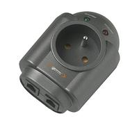 Infosec Parasurtenseur 1 Prise FR + 2 RJ45 - Garantie 2 Ans -
