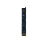 INFOSEC S5 USB NEO - Protection contre les surtensions - CA 230 V - 3680 Watt - connecteurs de sortie : 5 - 1.5 m cordon - France