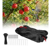 Infreecs Filet de protection contre les oiseaux - 7,5 x 15 m - Maille fine - 5 x 5 cm - Avec maille fine - Pour étang et plantes - Pour balcon, jardin, arbres fruitiers, à mailles fines - Noir