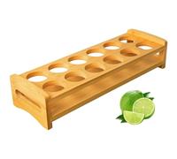 INFTYLE Plateau pour verres à shot avec 12 trous - Grand support de service pour tequila, whisky, brandy, vodka, rhum, fête, club, bar, dégustation de spiritueux à domicile (plateau uniquement, tasses