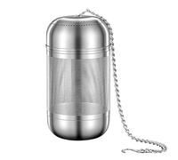 Infuseur à épices - Boule à épices en acier inoxydable - 9,74 x 4,5 cm - Infuseur à thé en acier pour la cuisson - Steeper en maille métallique - Thé en feuilles en vrac - Boule en maille extra fine