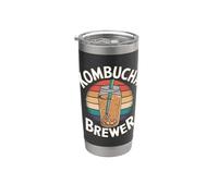 Infuseur à kombucha rétro Gobelet isotherme en acier inoxydable double paroi