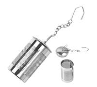 Infuseur à thé en acier inoxydable 2,3 x 4 cm - Passoire à mailles fines, boule d' réutilisable, accessoire portable à feuilles mobiles | Panier filtrant à crochet à chaîne, pour cuisine, Bar,
