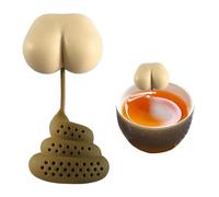 Infuseur À Thé En Silicone Infuseur De Thé Filtre Diffusseur Thé Caca Infuseur À Thé Pour Thé En Vrac - Passoire À Thé En Forme Caca Boule DThé Réutilisable Filtre À Thé Cadeau
